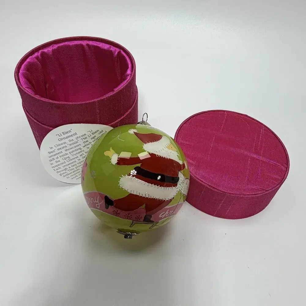 Pier 1 Li Bien Glass Christmas Ornament 3